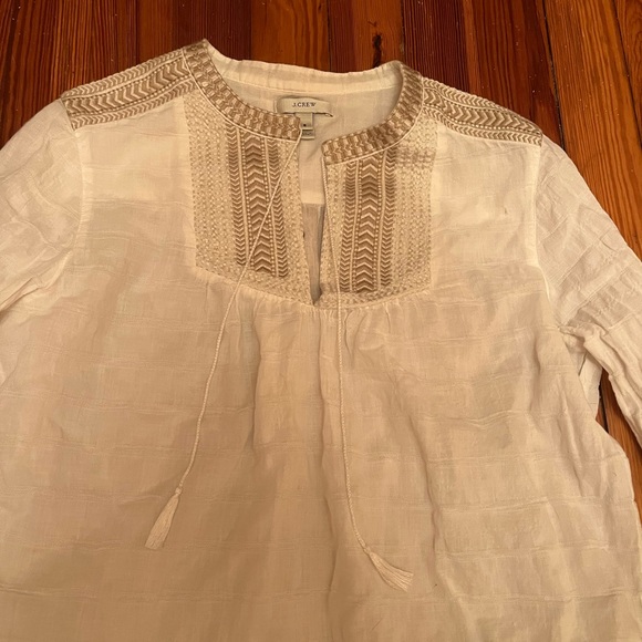 J. Crew White Top 6 - Picture 7 of 7